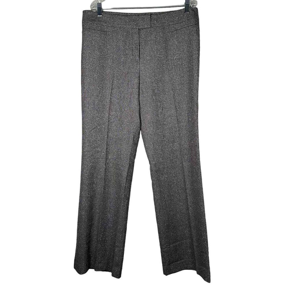 Lafayette 148 New York Trousers Career Dress Pants Gray Size 14